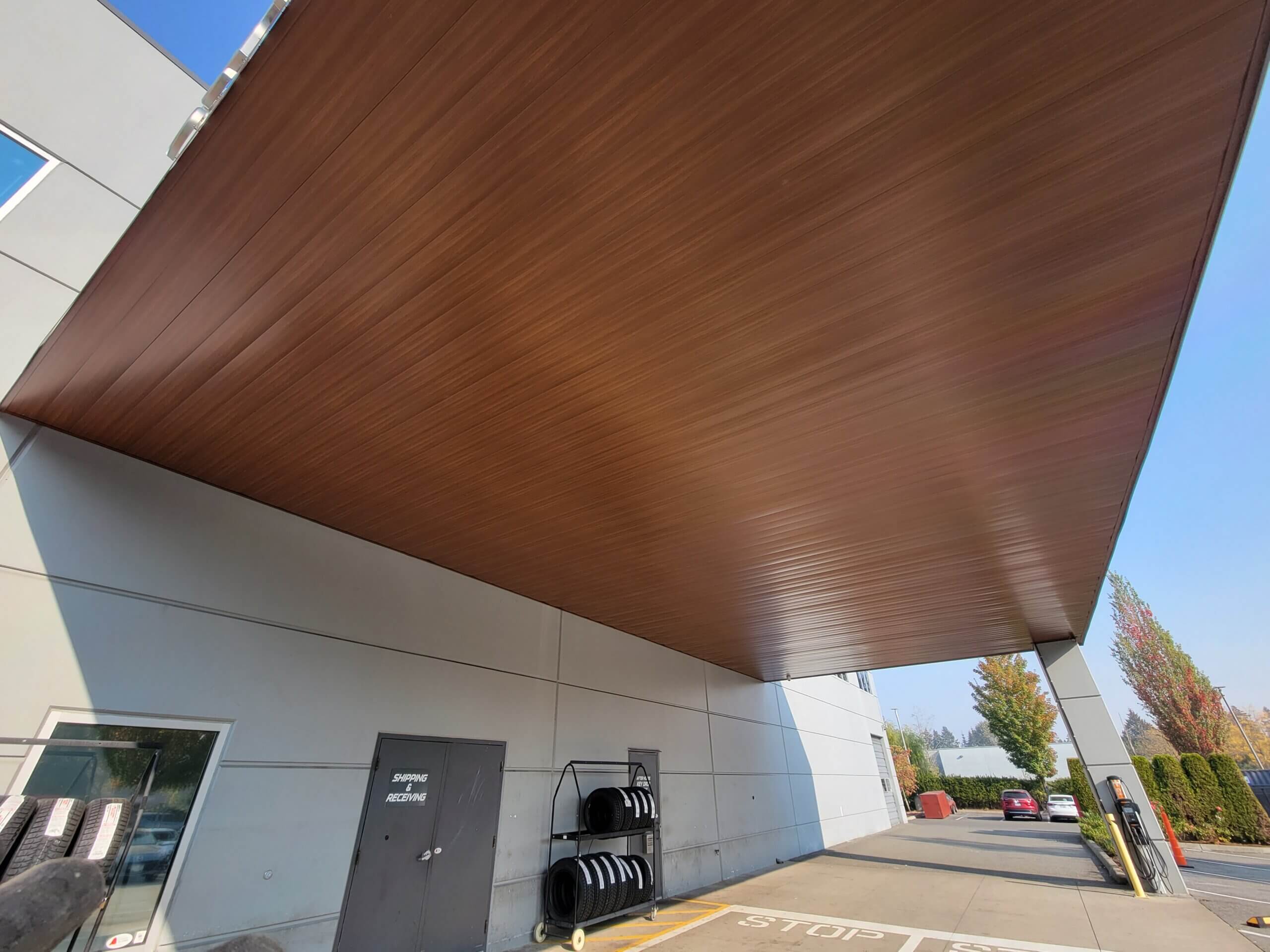 Wood grain soffits, Westpeak Metals Ltd